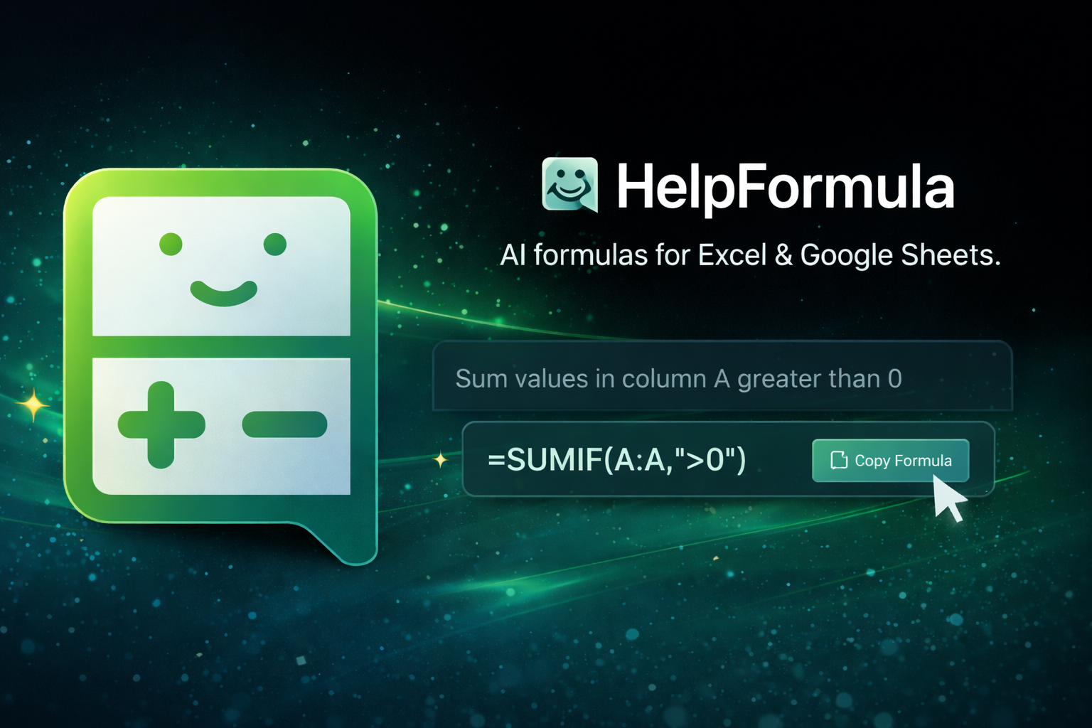 AI Excel Formula Generator - Create Excel & Google Sheets Formulas from ...